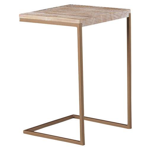 Tamanhos, Medidas e Dimensões do produto Mesa Apoio Polo Driftwood Base Aco Cobre 55 Cm (Alt) - 38361