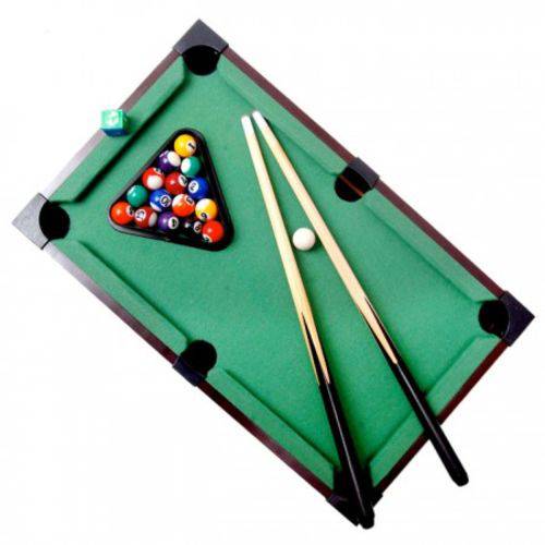 Tamanhos, Medidas e Dimensões do produto Mesa de Bilhar Mini Sinuca Snooker Portátil 31x51cm Completa com Tacos de Madeira e Bolas
