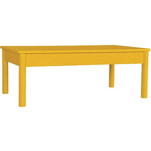 Tamanhos, Medidas e Dimensões do produto Mesa de Centro Retangular Charlote Amarelo (34x90x50cm) - Orb