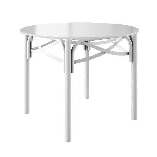 Tamanhos, Medidas e Dimensões do produto Mesa de Jantar Redonda Katrina Ii Branco 110 Cm