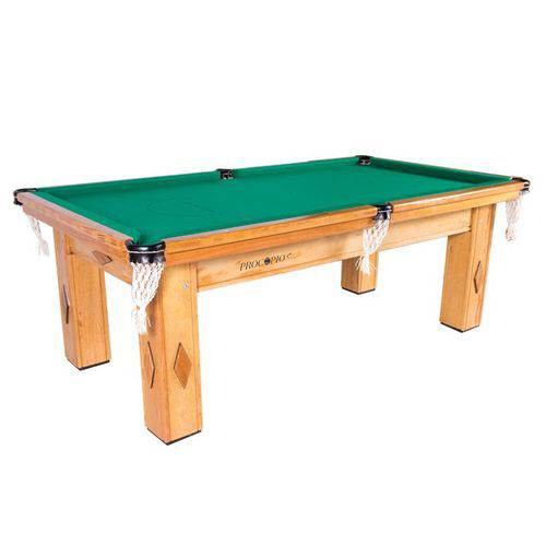 Tamanhos, Medidas e Dimensões do produto Mesa de Snooker/Sinuca Residencial Cerejeira Tecido Verde - Procópio