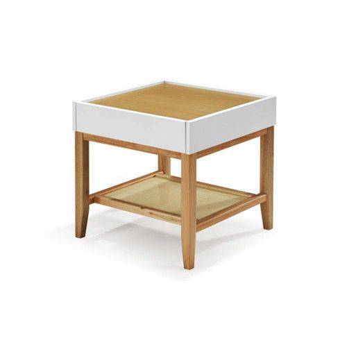 Tamanhos, Medidas e Dimensões do produto Mesa Lateral Duo - Branco - Tommy Design