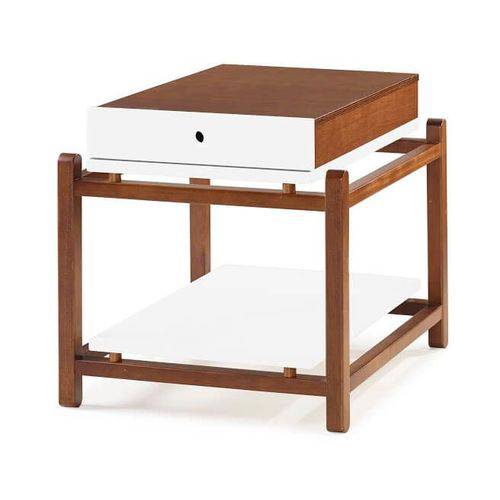 Tamanhos, Medidas e Dimensões do produto Mesa Lateral Uno - Branco - Tommy Design