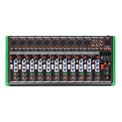 Tamanhos, Medidas e Dimensões do produto Mesa Mixer 12 Canais Pro Bass Ultra Slim Pm 1624 Bluetooth
