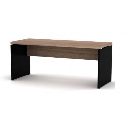 Tamanhos, Medidas e Dimensões do produto Mesa para Escritório 1,50x0,70 M - Pandin - M1500 PE 40 - Cor Walnut/Preto