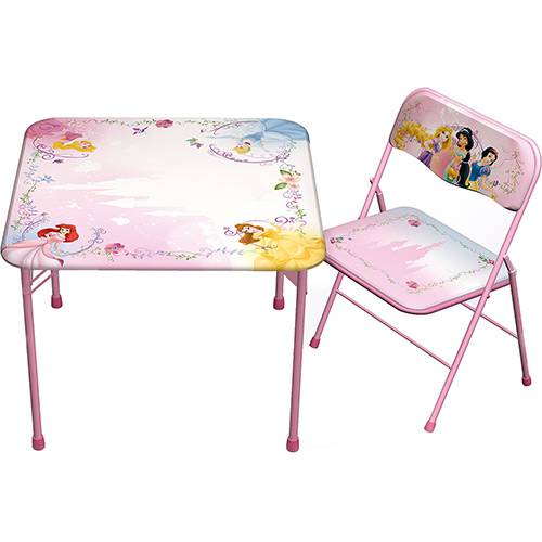 Tamanhos, Medidas e Dimensões do produto Mesa Recreativa com Cadeira Princesas Disney - Fun