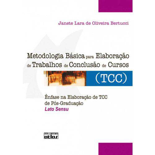 Tamanhos, Medidas e Dimensões do produto Metodologia Básica para Elaboração de Trabalhos de Conclusão de Cursos (Tcc)