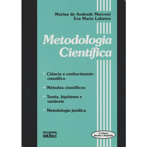 Tamanhos, Medidas e Dimensões do produto Metodologia Científica - 6ed/15