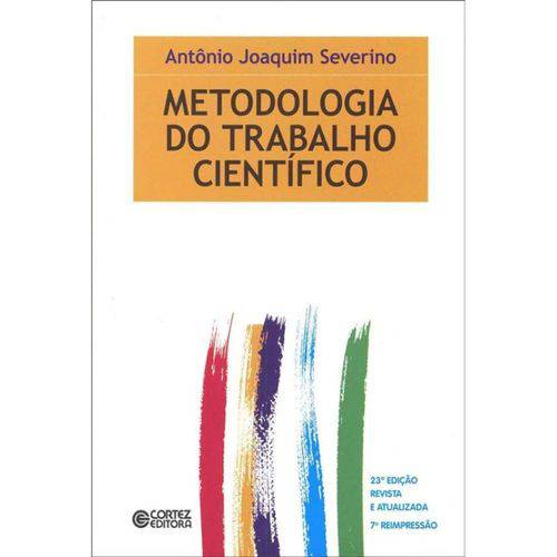 Tamanhos, Medidas e Dimensões do produto Metodologia do Trabalho Cientifico - 24ª Ed