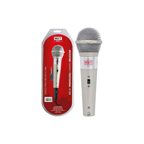 Tamanhos, Medidas e Dimensões do produto Microfone com Fio M-996 Prata Mxt 54 1 023