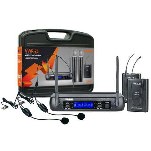 Tamanhos, Medidas e Dimensões do produto Microfone Vokal Headset Uhf Modelo Vwr 25