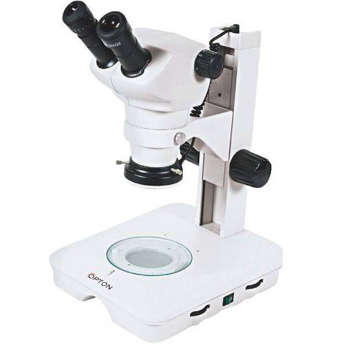 Tamanhos, Medidas e Dimensões do produto Microscópio Estereoscópico Binocular, Zoom 0,8X ~ 5X, Aumento 8X ~ 50X e Iluminação Transmitida e Re