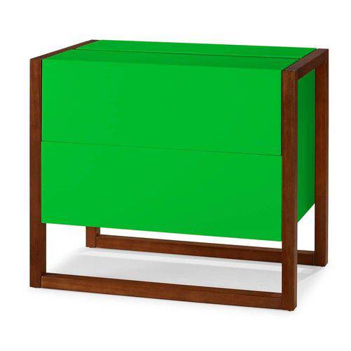 Tamanhos, Medidas e Dimensões do produto Mini Bar Winter Cor Cacau com Verde - 29502 Sun House