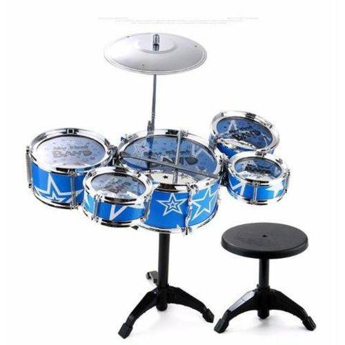 Tamanhos, Medidas e Dimensões do produto Mini Bateria Musical Infantil 5 Tambores com Banco - Jazz Drum