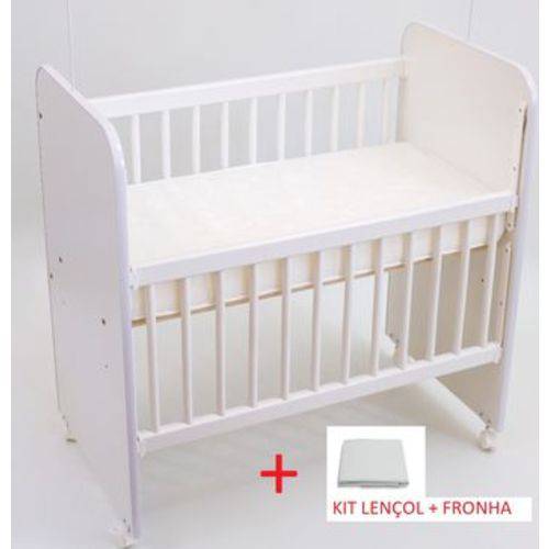 Tamanhos, Medidas e Dimensões do produto Mini Berço Grade Móvel Sonno Baby com Colchão e Lençol Elástico + Fronha