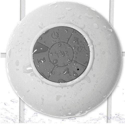 Tamanhos, Medidas e Dimensões do produto Mini Caixinha de Som Portátil Bluetooth para Chuveiro Prova D'água Branca