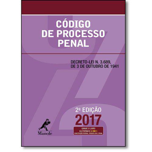 Tamanhos, Medidas e Dimensões do produto Mini Código de Processo Penal