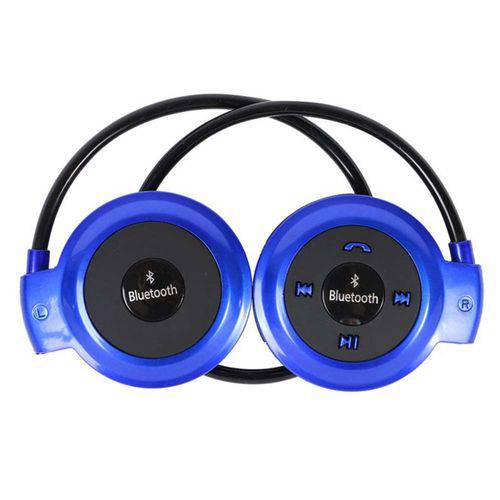 Tamanhos, Medidas e Dimensões do produto Mini Fone de Ouvido HeadSet Estéreo Bluetooth Azul 503