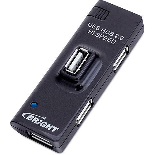 Tamanhos, Medidas e Dimensões do produto Mini Hub USB 2.0 - Preto - Bright
