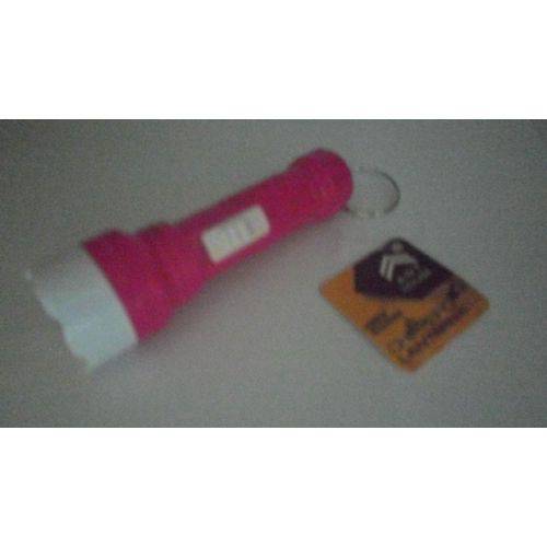 Tamanhos, Medidas e Dimensões do produto Mini Lanterna Chaveiro Rosa