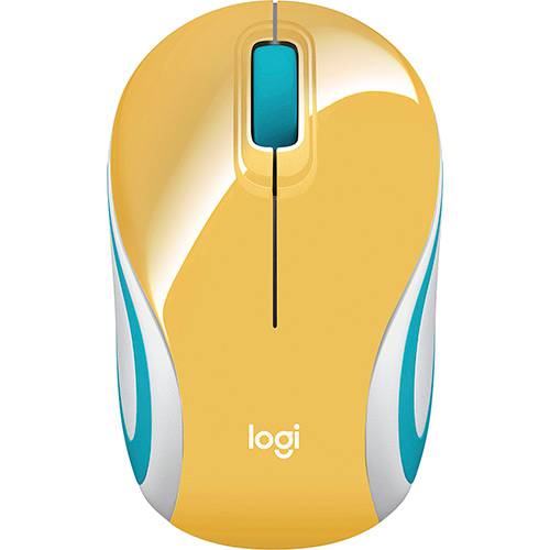 Tamanhos, Medidas e Dimensões do produto Mini Mouse Logitech M187 Sem Fio Amarelo 1000dpi