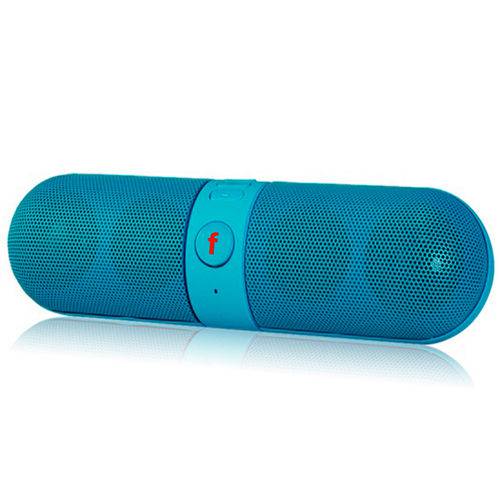 Tamanhos, Medidas e Dimensões do produto Mini Speaker Bluetooth USB/Micro Sd/Radio Azul