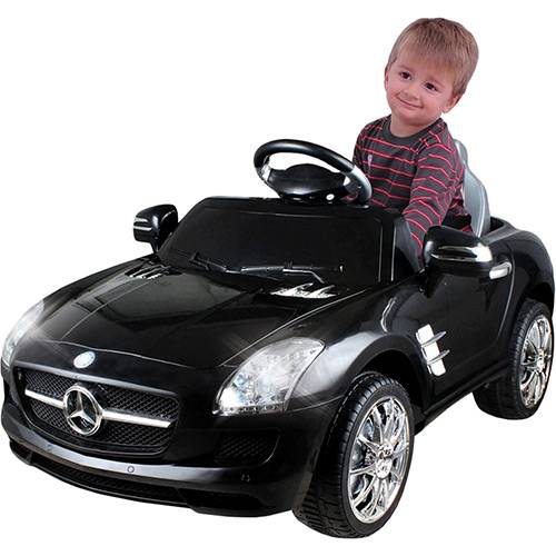 Tamanhos, Medidas e Dimensões do produto Mini Veículo Infantil Mercedes Benz Preto 6 Volts - Xalingo