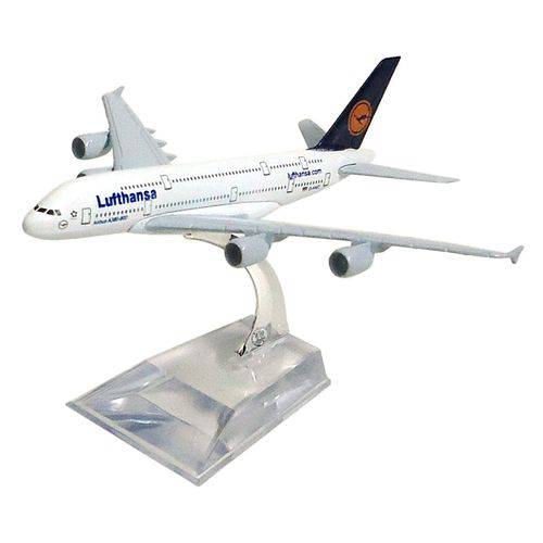 Tamanhos, Medidas e Dimensões do produto Miniatura Airbus A380-800 Lufthansa - 16 Cm