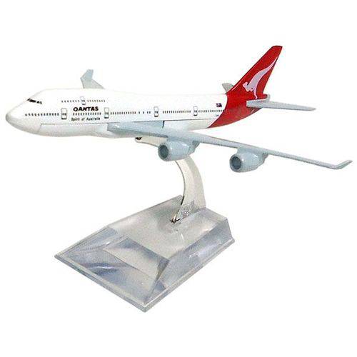 Tamanhos, Medidas e Dimensões do produto Miniatura Boeing 747-400 Qantas - 16 Cm