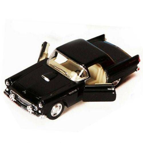 Tamanhos, Medidas e Dimensões do produto Miniatura Carrinho de Coleção Ford Thunderbird Antigo Ano 1967 a Fricção Cor Preto