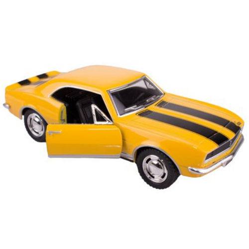 Tamanhos, Medidas e Dimensões do produto Miniatura Carro de Coleção Chevrolet Camaro Z/28 Vintage Ano 1967 Cor Amarelo
