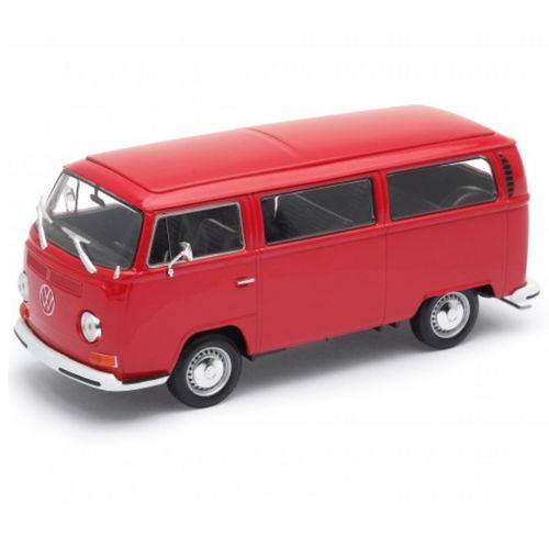 Tamanhos, Medidas e Dimensões do produto Miniatura Carro de Coleção Volkswagen Bus Kombi / Perua T2 Ano 1972 Escala 1/24 Welly