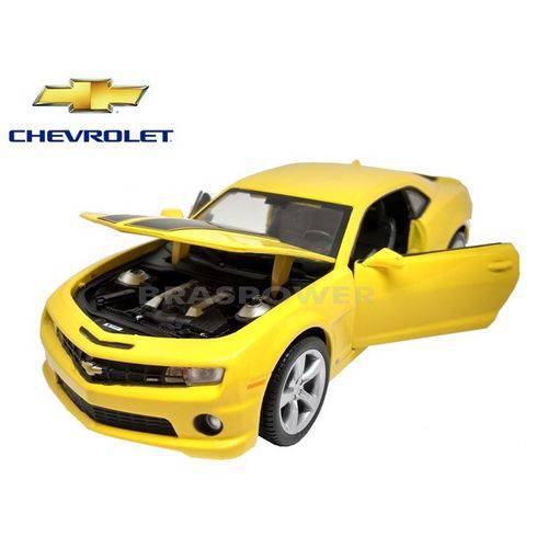 Tamanhos, Medidas e Dimensões do produto Miniatura Chevrolet Camaro Ss Rs Amarelo Maisto Escala 1:24