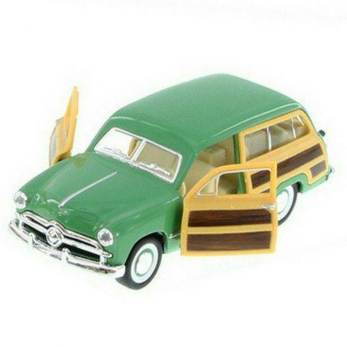 Tamanhos, Medidas e Dimensões do produto Miniatura de Coleção Ford Antigo Woody Wagon 1949 1/40 Ferro Cor Verde