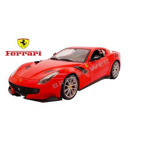 Tamanhos, Medidas e Dimensões do produto Miniatura Ferrari F 12 - Vermelha Bburago Escala 1/24