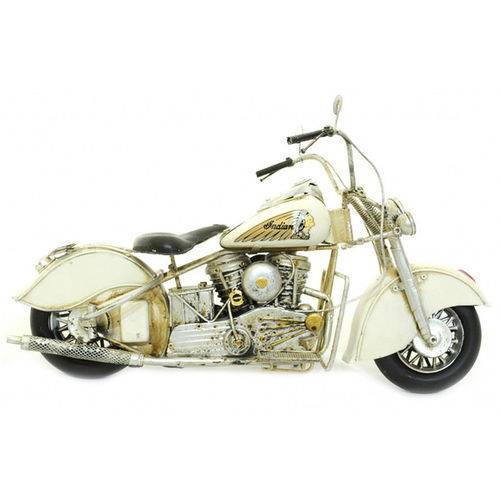 Tamanhos, Medidas e Dimensões do produto Miniatura Motocicleta - 36 Cm - Estilo Retrô Vintage