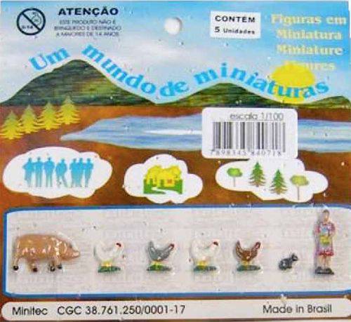 Tamanhos, Medidas e Dimensões do produto Miniatura para Maquete Animais do Campo 612 - Escala 1-100 Minitec