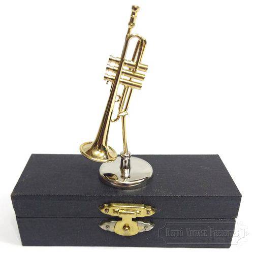 Tamanhos, Medidas e Dimensões do produto Miniatura Trompete - 13,5cm