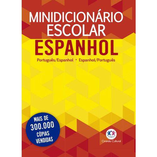 Tamanhos, Medidas e Dimensões do produto Minidicionario Escolar Espanhol Papel Off-set