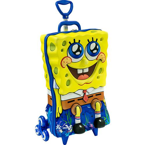 Tamanhos, Medidas e Dimensões do produto Mochila Infantil com Rodinhas Bob Esponja Amarela Max Toy