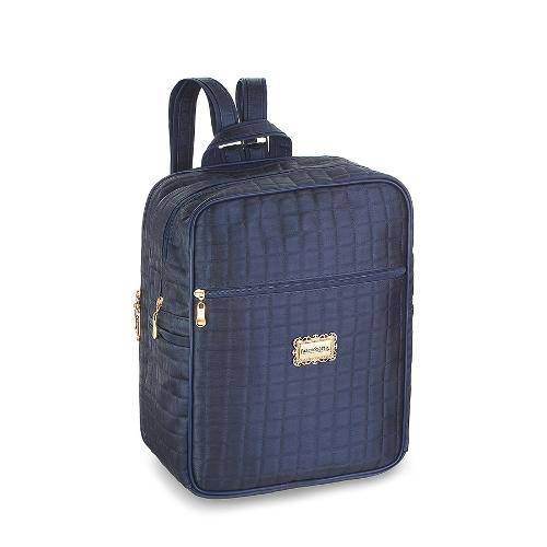 Tamanhos, Medidas e Dimensões do produto Mochila Maternidade Pérola Azul Marinho Fazendo Arte