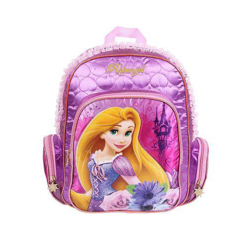 Tamanhos, Medidas e Dimensões do produto Mochila Média Rapunzel Disney Dermiwil Infantil Rosa (60427)