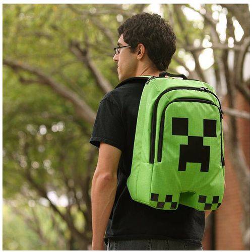 Tamanhos, Medidas e Dimensões do produto Mochila Minecraft Creeper Original