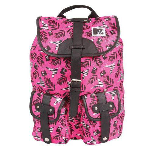 Tamanhos, Medidas e Dimensões do produto Mochila Mtv Pink 2 Bolsos
