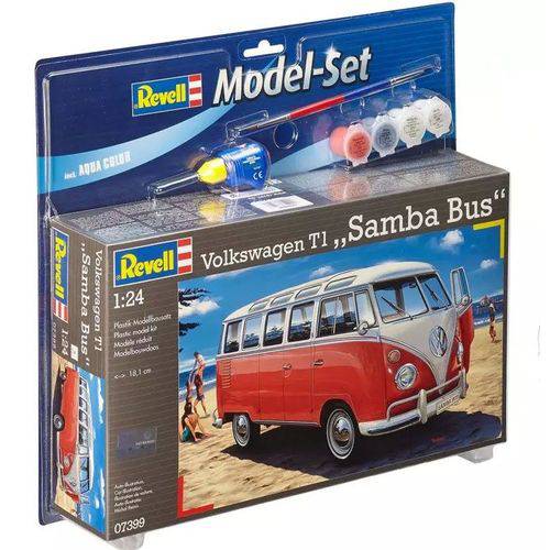 Tamanhos, Medidas e Dimensões do produto Model-Set Kombi Volkswagen T1 "Samba Bus" - 1/24 - Revell 67399