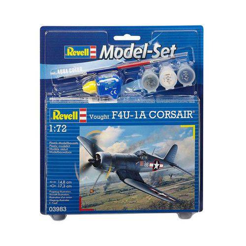 Tamanhos, Medidas e Dimensões do produto Model-set Vought F4u-1a Corsair - 1/72 - Revell 63983