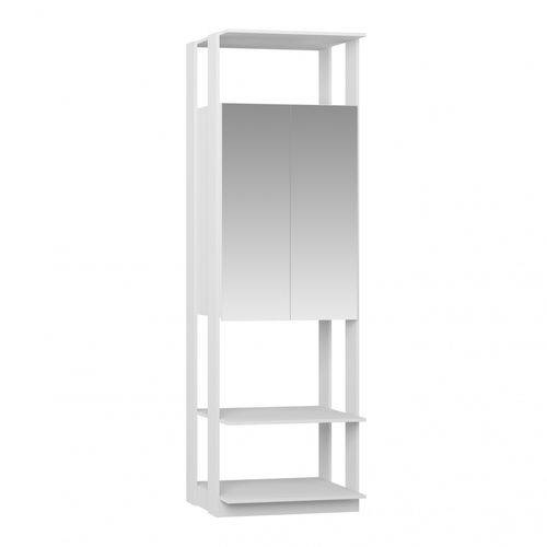 Tamanhos, Medidas e Dimensões do produto Módulo Closet com Espelho 2 Portas Clothes Be Mobiliário Branco