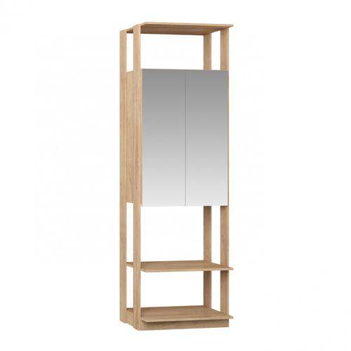 Tamanhos, Medidas e Dimensões do produto Módulo Closet com Espelho 2 Portas Clothes Be Mobiliário Carvalho Mel