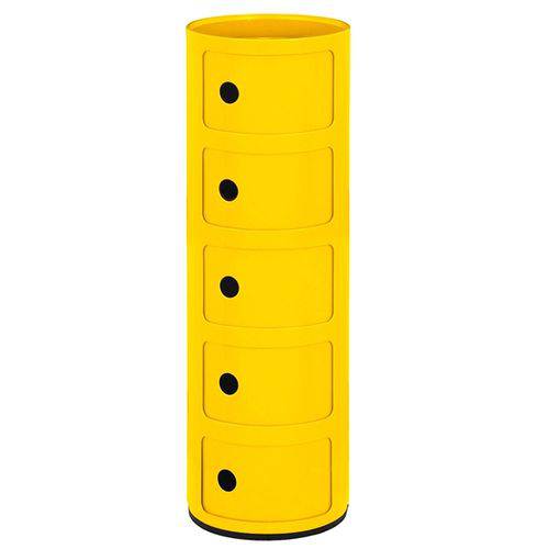 Tamanhos, Medidas e Dimensões do produto Módulo Componibili 5 Andares - Amarelo