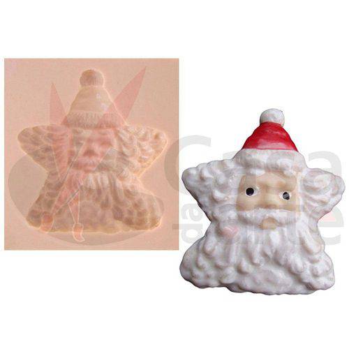 Tamanhos, Medidas e Dimensões do produto Molde de Silicone para Biscuit Casa da Arte - Modelo: Estrelinha de Natal N003